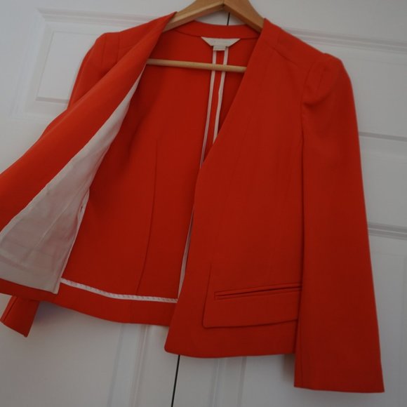 Women Blazer - Bright Orange, Fits extra small to small, from Korean Boutique - Picture 3 of 5